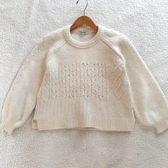 Madewell Copenhagen Cable Knit Pullover 